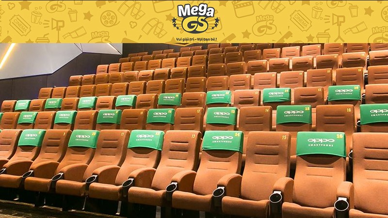 Không gian phòng chiếu tại rạp Mega GS Cinemas Lý Chính Thắng